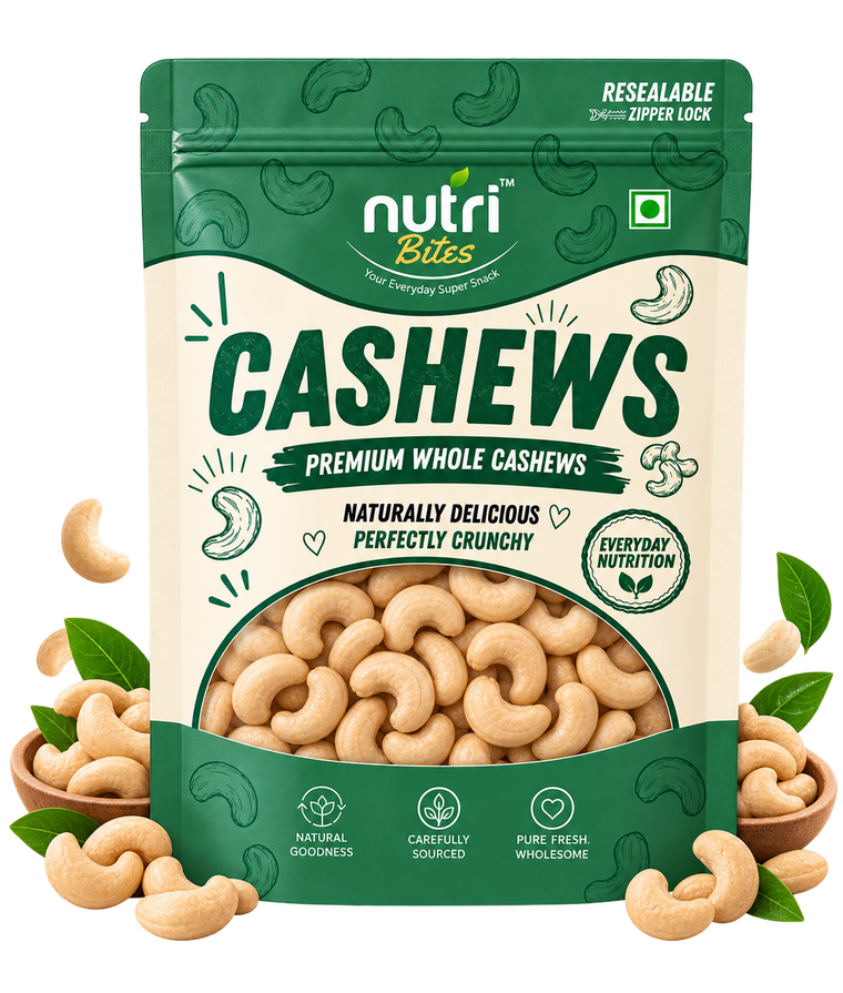 Nutri Bites Premium Whole Cashews
