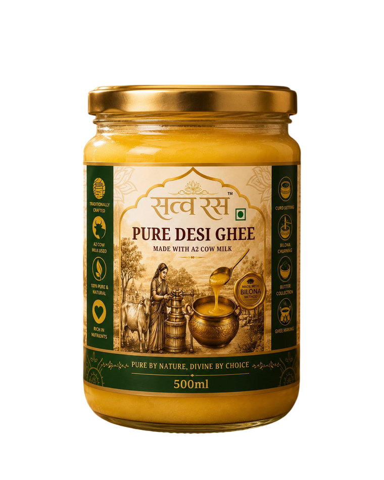 SATTVA RAS Pure A2 Cow Ghee – 500ML